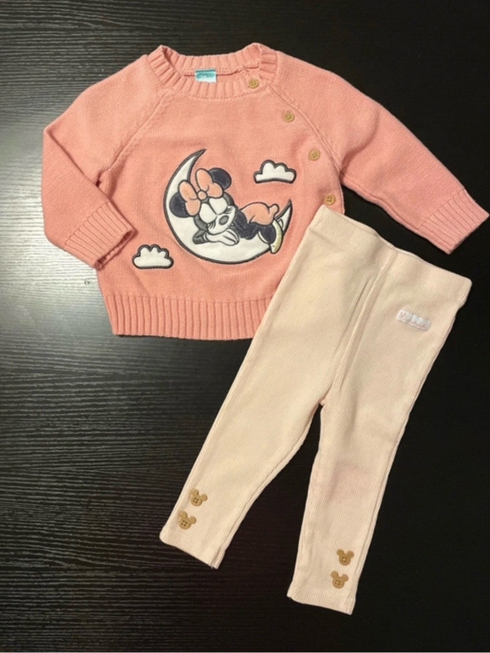 Minnie Mouse Knit Sweater & Leggings Set